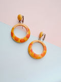 Sponge painted Bakelite hoops