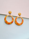 Sponge painted Bakelite hoops
