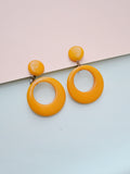 1950s Egg yolk Bakelite hoops