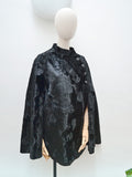 1960s Asymmetric velvet cape - Small