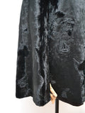 1960s Asymmetric velvet cape - Small
