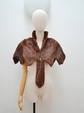 1930s Zigzag fur capelet - Extra small Small