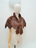 1930s Zigzag fur capelet - Extra small Small