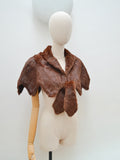 1930s Zigzag fur capelet - Extra small Small