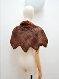 1930s Zigzag fur capelet - Extra small Small