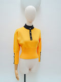 1970s Bright rollneck sweater top - Extra small
