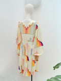 1970s Erté illustration print Jean Varon dress - Medium