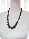 1930s Faceted Galalith bead necklace
