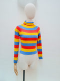 1970s Skinnyrib stripe sweater top