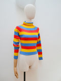 1970s Skinnyrib stripe sweater top
