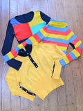 1970s Bright rollneck sweater top - Extra small