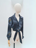1970s Tie front blouse - Extra small