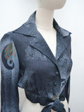 1970s Tie front blouse - Extra small