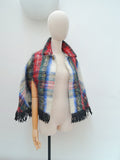 1970s Mohair fringed short cape - Extra small