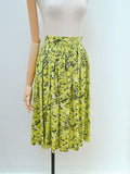 1940s 50s Novelty print scenic skirt - Small