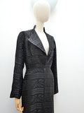 1970 Satin maxi evening jacket - Large