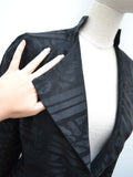 1970 Satin maxi evening jacket - Large