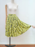 1940s 50s Novelty print scenic skirt - Small