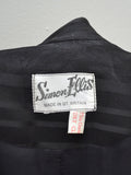 1970 Satin maxi evening jacket - Large