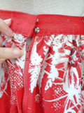 1950s Printed patio skirt - Medium Large