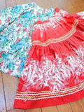 1950s Printed patio skirt - Medium Large
