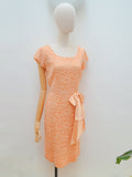 1960s Lace wiggle with hip bow - Medium