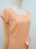 1960s Lace wiggle with hip bow - Medium