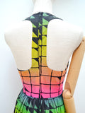 1970s Rainbow maxi dress - Extra small