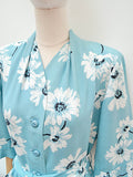 1940s St Michael rayon house robe - Small Medium
