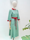 1940s Wool & velvet robe - Extra small