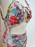 1940s Open midriff swimsuit - Extra small