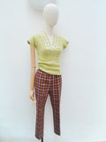 1960s Pendleton checked wool trousers - Extra small