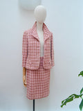 1960s Houndstooth check wool suit - Extra small