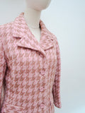 1960s Houndstooth check wool suit - Extra small
