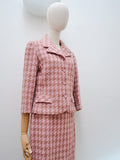 1960s Houndstooth check wool suit - Extra small