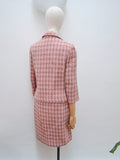 1960s Houndstooth check wool suit - Extra small