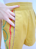 1950s Ricrac shorts with pockets - Extra small