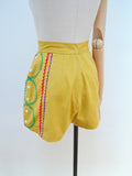 1950s Ricrac shorts with pockets - Extra small