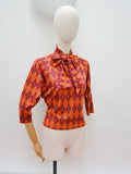 1980s Harlequin jersey top - Extra small