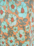 1960s Pure silk floral day dress - S