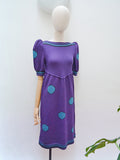 1960s Adolfo rayon knit dress - Extra small