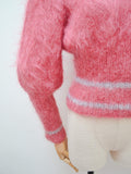 1970s Mohair balloon sleeve sweater- Medium Large