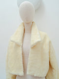 1950s Mohair faux fur jacket - Medium