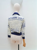 1970s Novelty text light jacket - Extra small Small