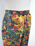 1960s Cockatoo print cotton pant set - Extra small