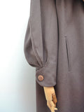 1940s Lantern sleeve wool coat - Large XL