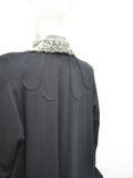 1940s Scarf collar winter coat - Medium Large