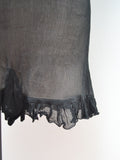 1930s Black silk georgette camiknickers - Extra small