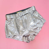 1970s Puck & Hans lamé hotpants - Small