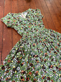 1950s Full skirt day dress - Extra small